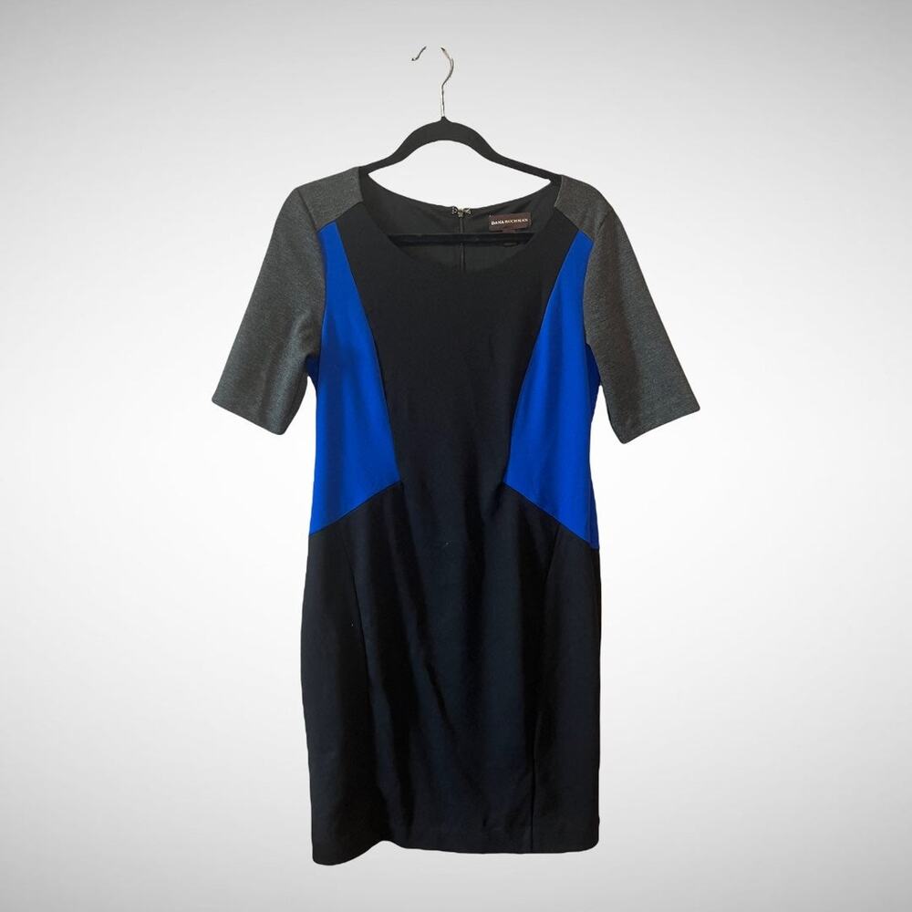 Dana Buchman Colored Blocked Panel Sheath Dress size 8